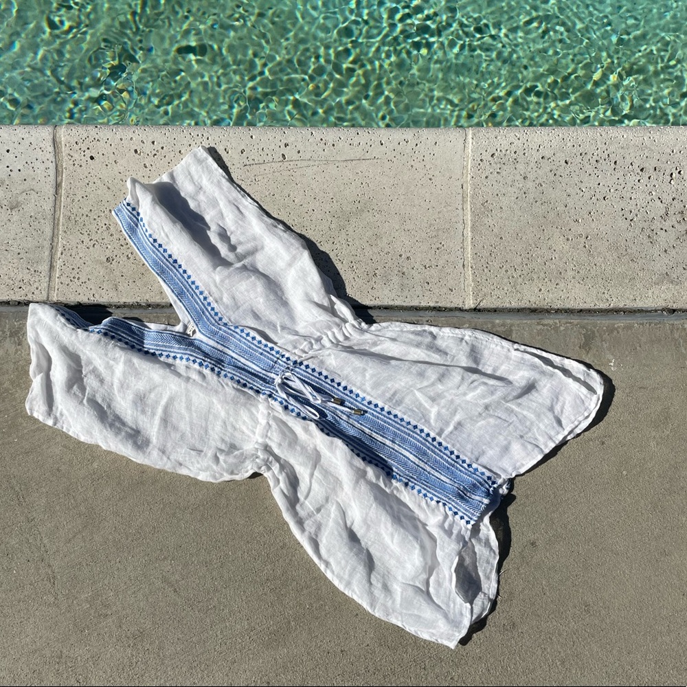 Vitamin A Swim linen cover up dress